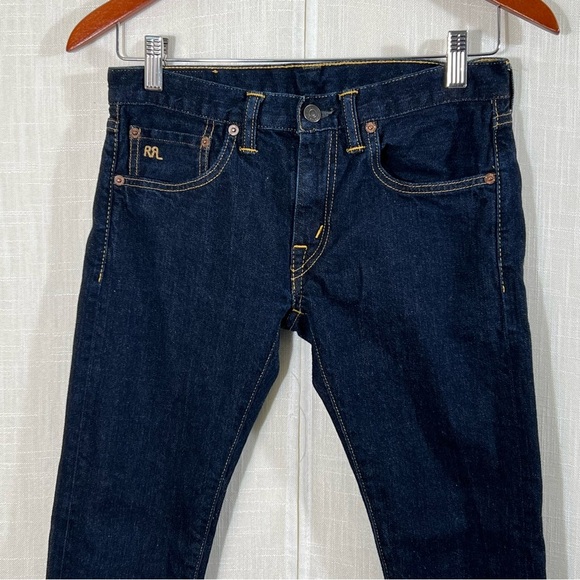 RRL Ralph Lauren Stretch Skinny Fit Woven Selvedge Made In USA Denim Jeans Sz 26 - Picture 4 of 14